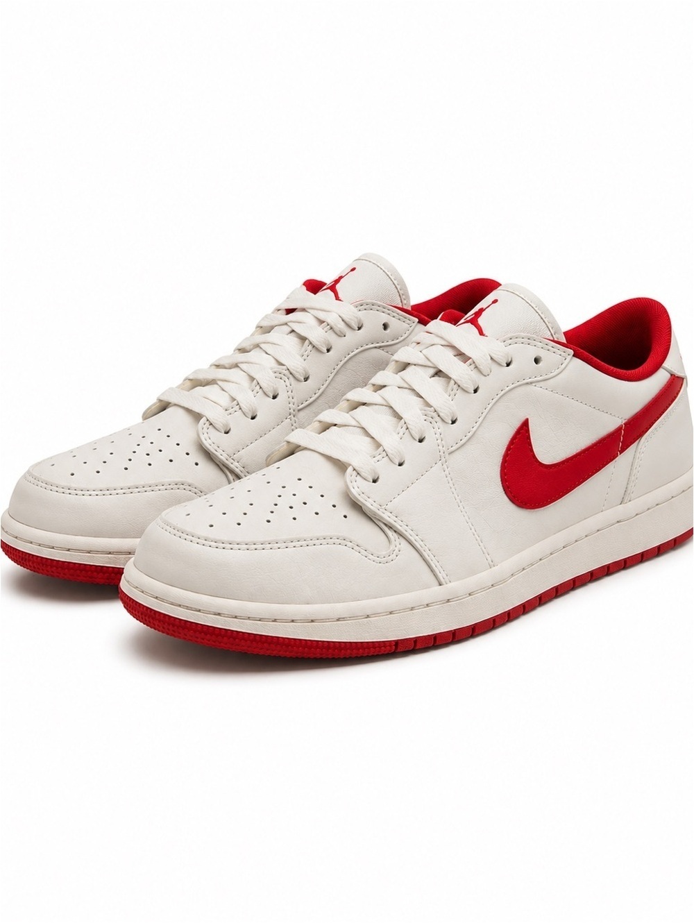 NWOT Air Jordan 1 Low - Red and White Nike